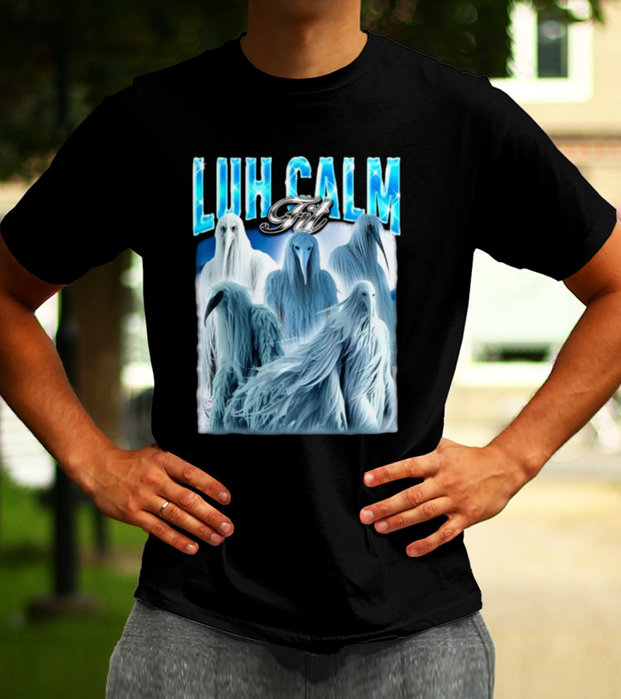 Notsafeforwear Luh Calm Fit Ice Phantom Figures T-Shirt