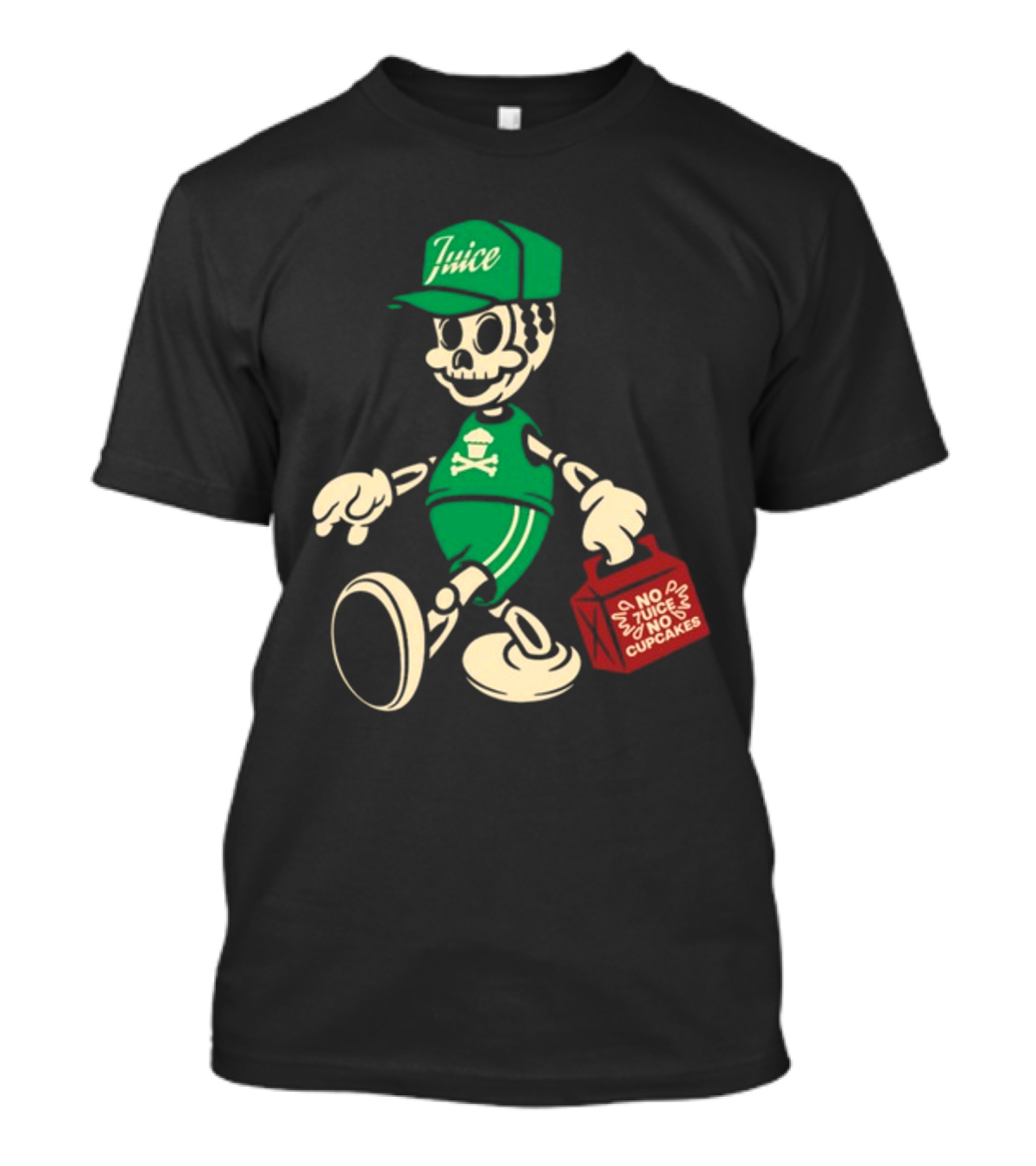 Johnny Cupcakes X 7Uice Skeleton Carrying Bag No 7Uice No Cupcakes T-Shirt