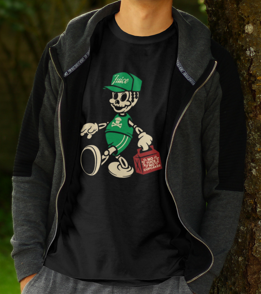 Johnny Cupcakes X 7Uice Skeleton Carrying Bag No 7Uice No Cupcakes T-Shirt