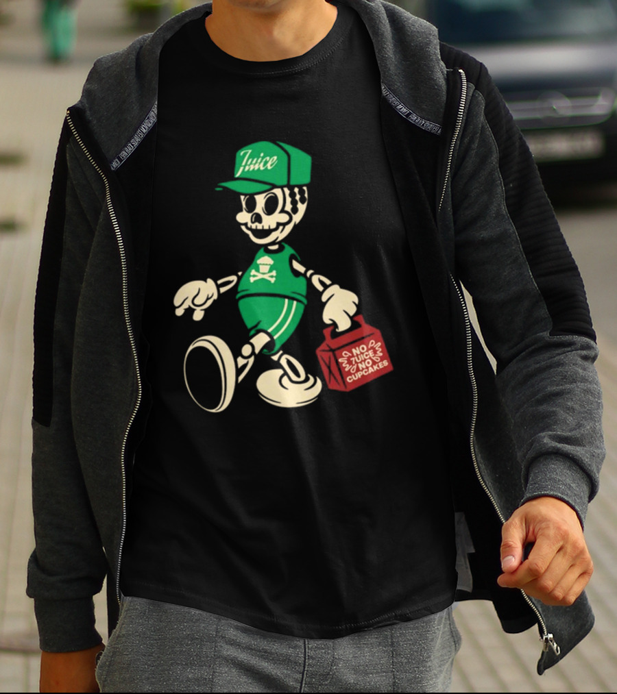 Johnny Cupcakes X 7Uice Skeleton Carrying Bag No 7Uice No Cupcakes T-Shirt