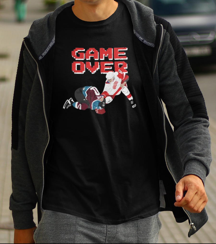 Questionableteez Fight Night Game Over Ice Hockey Showdown T-Shirt
