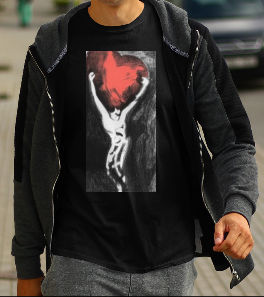Rider Love Red Heart Embrace T-Shirt