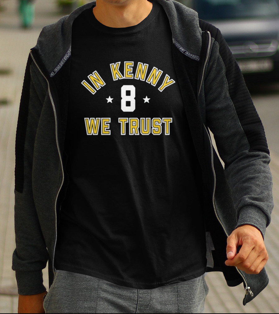 Pittsburghclothingcompany In Kenny We Trust Number 8 T-Shirt