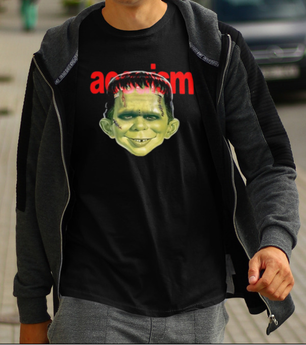 Aosuism Madd Halloween Frankenstein Monster Face T-Shirt