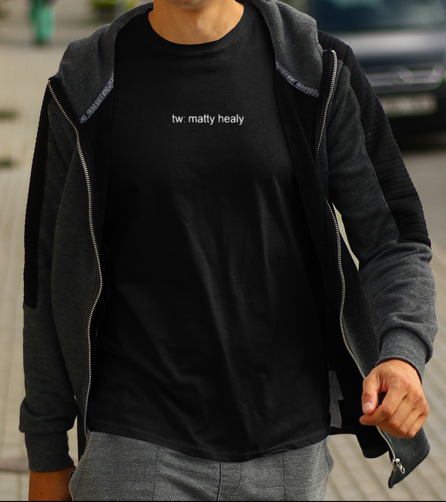 Tw Matty Healy Text T-Shirt