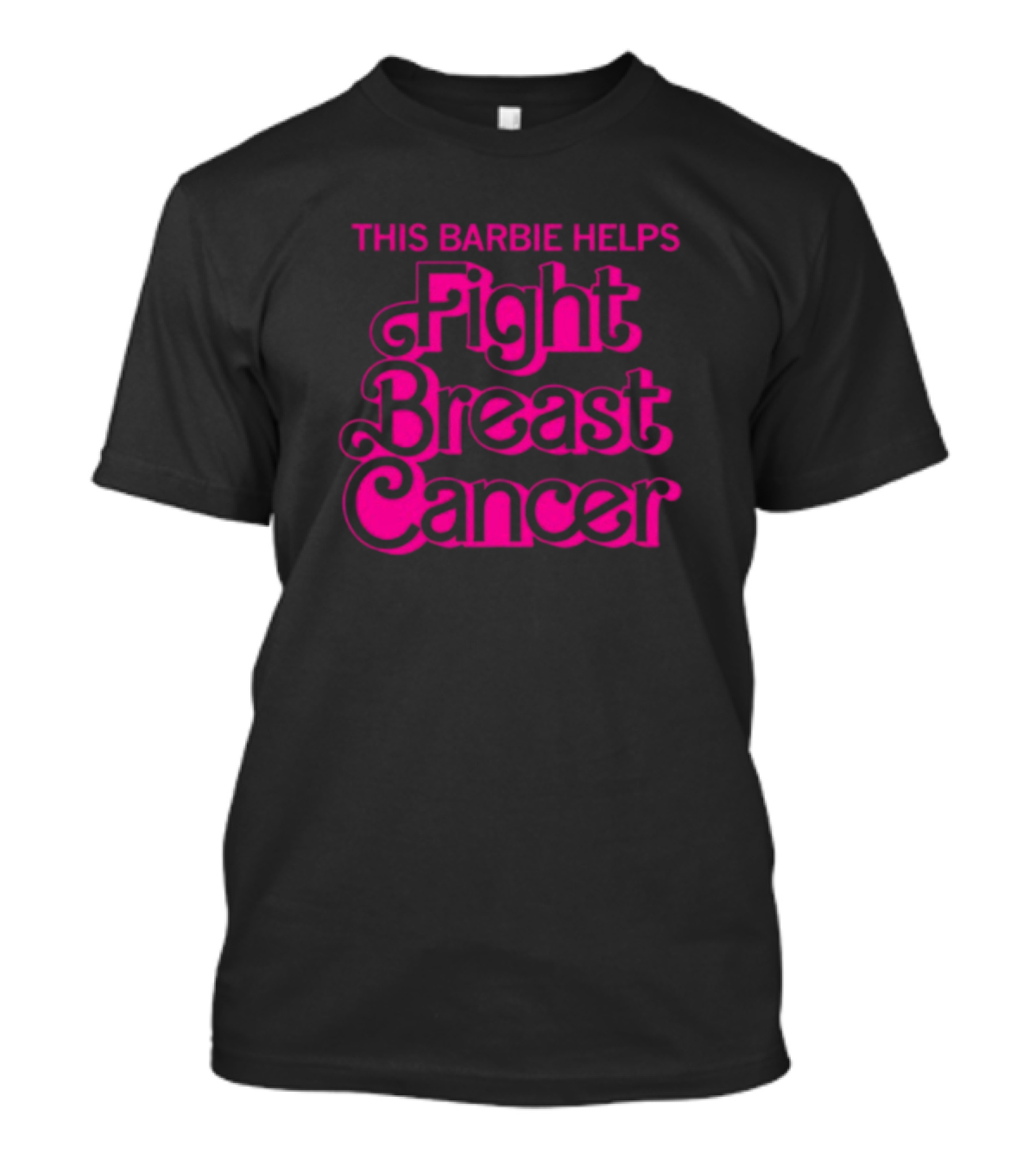 This Barbie Helps Fight Breast Cancer Awareness Campaign T-Shirt