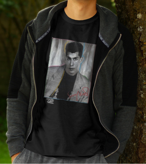 Danny Wood Vintage NKOTB Photo Colorful Outline T-Shirt