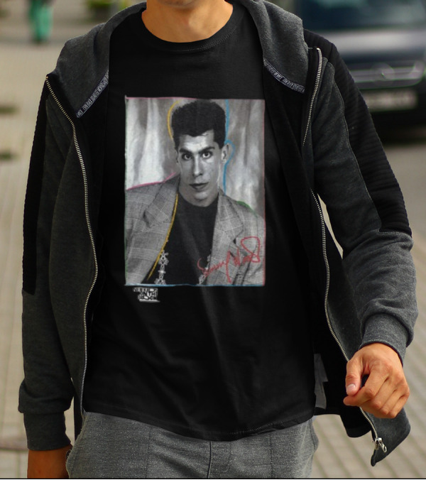 Danny Wood Vintage NKOTB Photo Colorful Outline T-Shirt