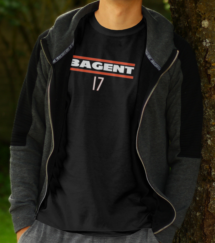 Obviousshirts Bagent 17 Bold Text Sports Fan Top T-Shirt