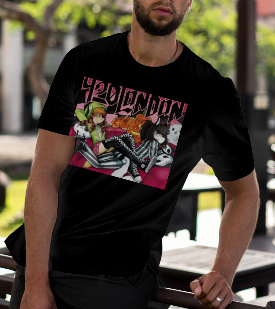 920 London Halloween Pumpkin Skeleton T-Shirt