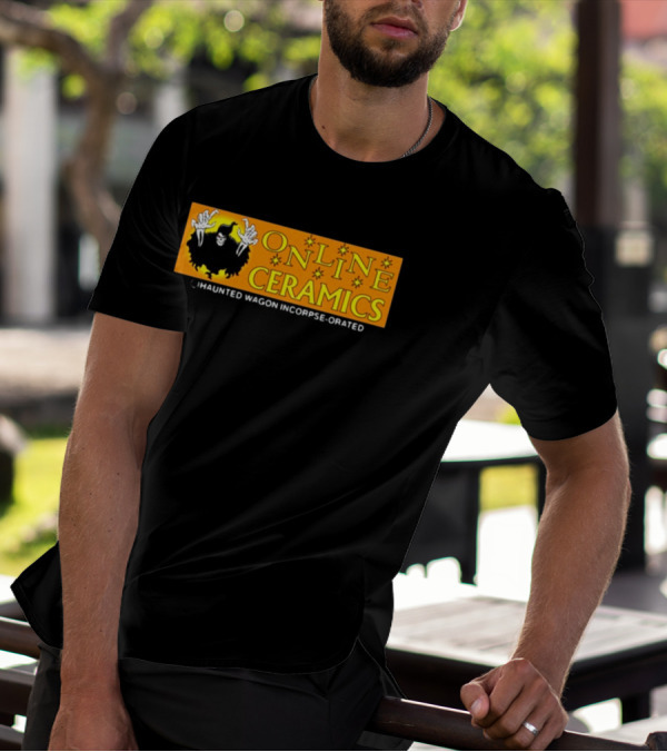 ONLINE CERAMICS HAUNTED WAGON INCORPSE-ORATED T-Shirt