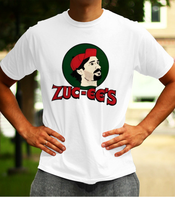 10K Takes Zuc-Ee's Retro Illustration Red Cap Green Circle T-Shirt