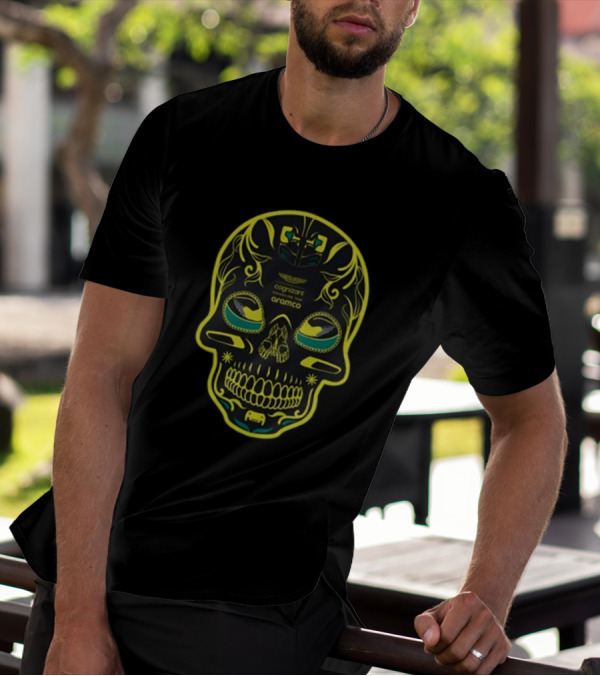 Aston Martin F1 Team Cognizant Aramco Mexico GP Sugar Skull T-Shirt