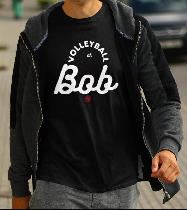 Volleyball At The Bob Nebraska State Silhouette With Bbbprinting T-Shirt