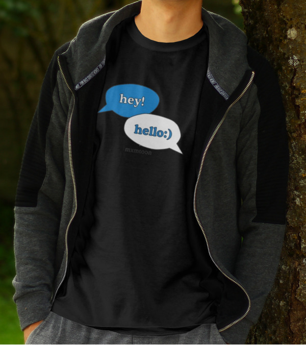 Hey Hello:) Mxmtoon Speech Bubbles T-Shirt