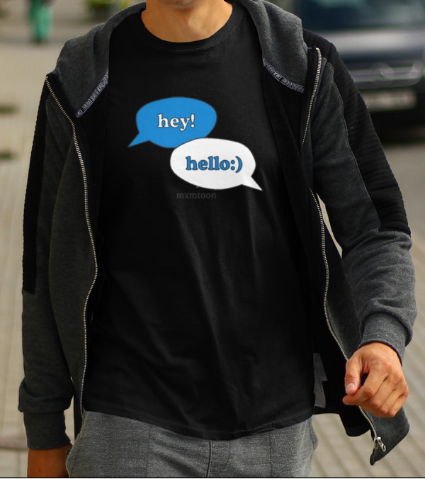 Hey Hello:) Mxmtoon Speech Bubbles T-Shirt