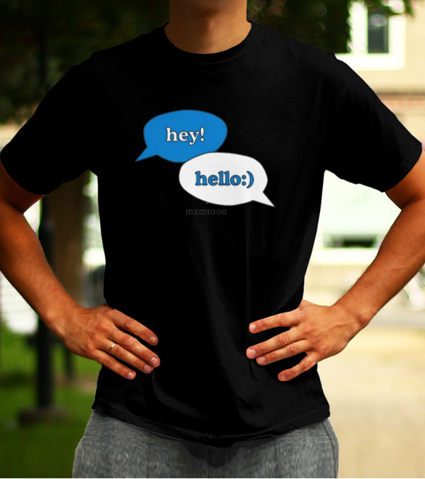 Hey Hello:) Mxmtoon Speech Bubbles T-Shirt