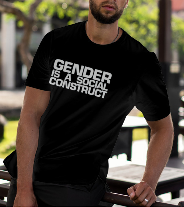 The Phluid Project Gender Is A Social Construct Black T-Shirt