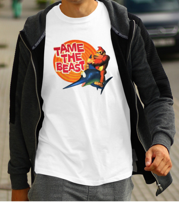 Donkey Kong Country SNES Tame The Beast Promo T-Shirt