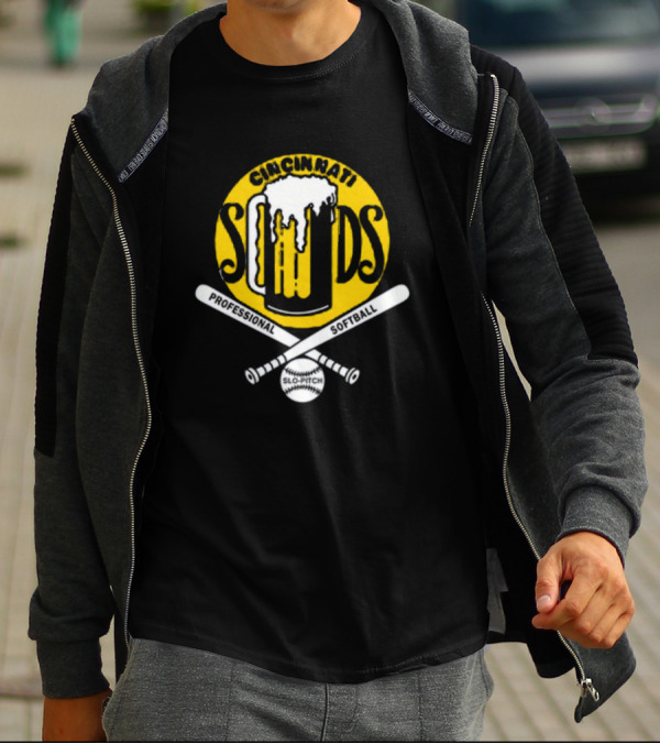 Cincinnati Suds Slo-Pitch Softball Professional T-Shirt