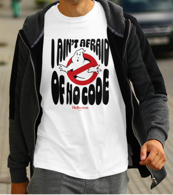 I Ain't Afraid Of No Code Julien Barbier Holberton Ghostbusters T-Shirt
