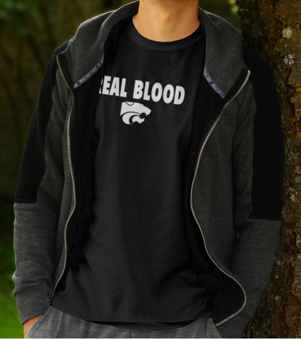 K-State Basketball Real Blood Wildcats T-Shirt