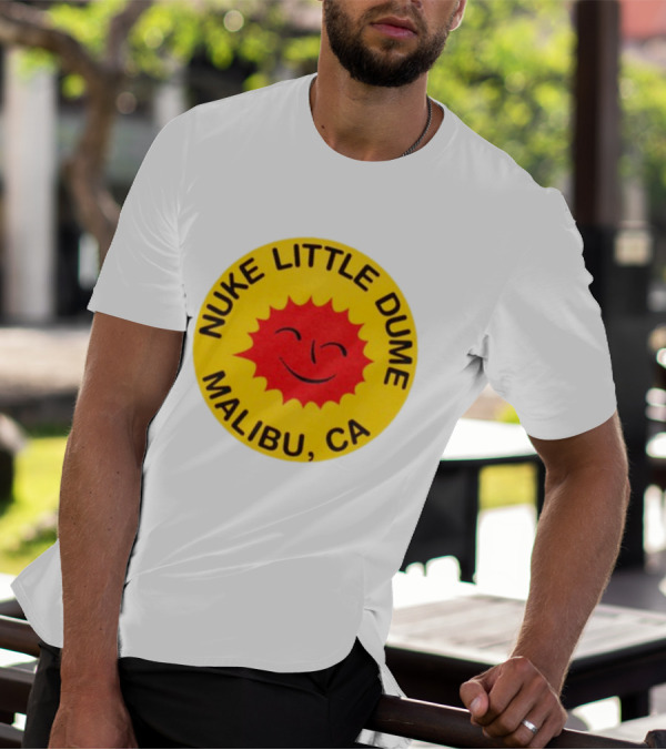 Nuke Little Dume Malibu CA Smiling Sun T-Shirt