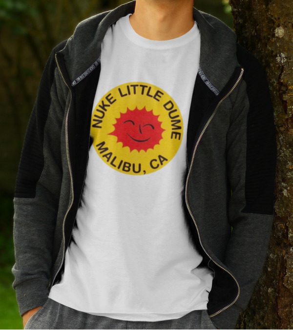 Nuke Little Dume Malibu CA Smiling Sun T-Shirt
