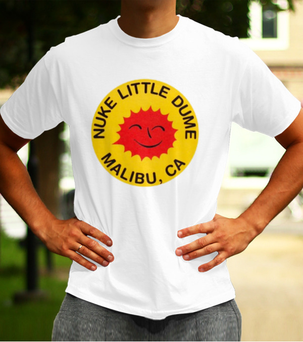 Nuke Little Dume Malibu CA Smiling Sun T-Shirt