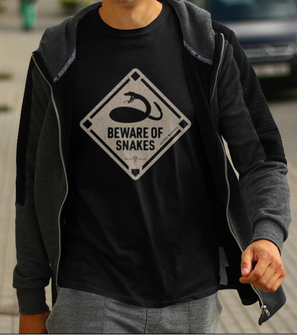 Beware Of Snakes Rotowear Arizona Baseball T-Shirt
