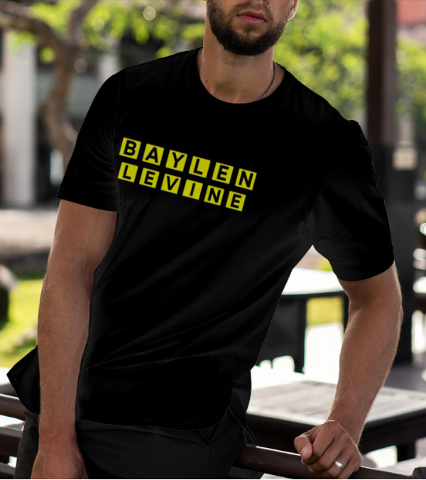 Baylen Levine Yellow Block Letters T-Shirt