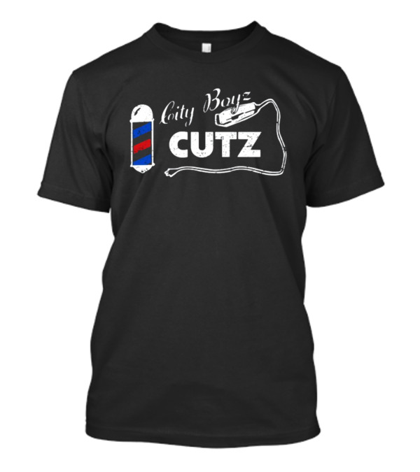 Burna Boy City Boyz Cutz Barber Pole With Clipper T-Shirt