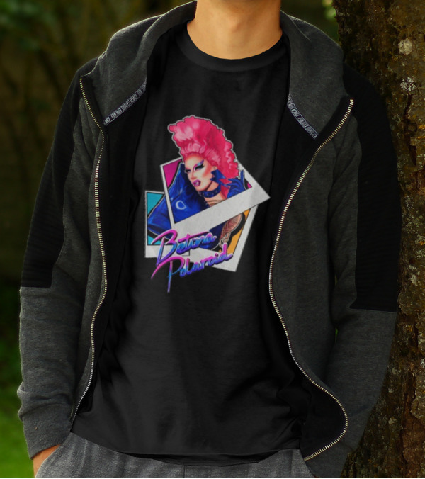 Betina Polaroid Vibrant Drag Persona In T-Shirt