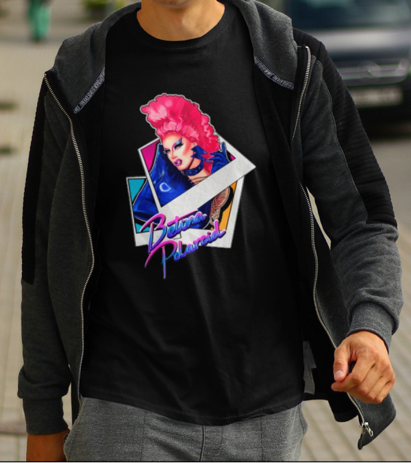 Betina Polaroid Vibrant Drag Persona In T-Shirt