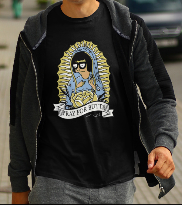 Pray For Butts Tina Belcher Bob's Burgers Iconic Character Image T-Shirt