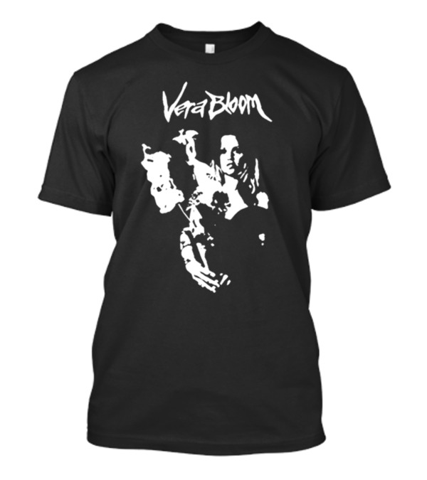 Vera Bloom Monochrome Artistic Fire Flowers T-Shirt