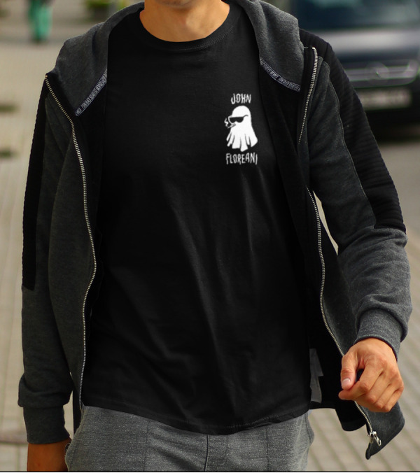 John Floreani Smoking Ghost In Sunglasses T-Shirt