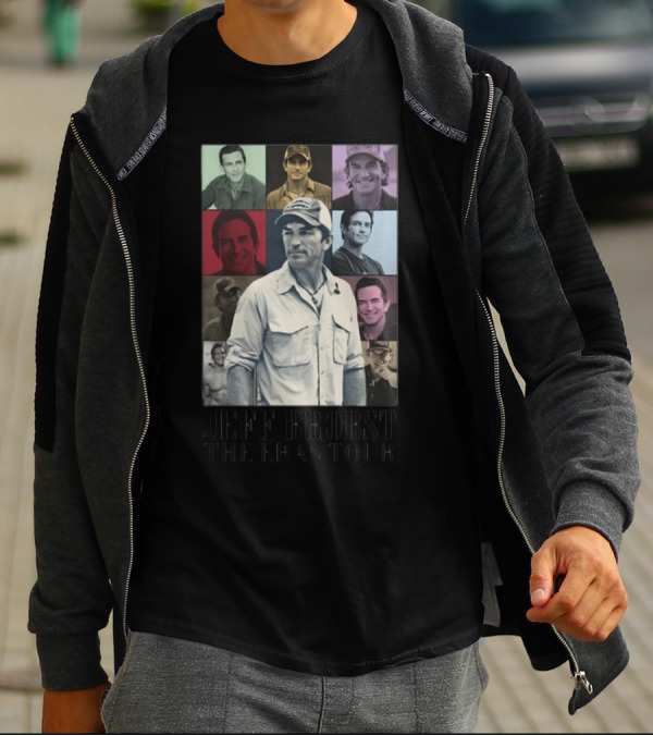Jeff Probst The Eras Tour Multicolor Photo Collage T-Shirt