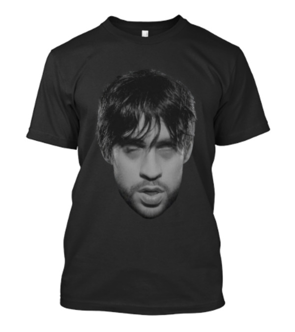 Nadiesabeloquevaapasarmanana Bad Bunny Baticano Monochrome Face T-Shirt