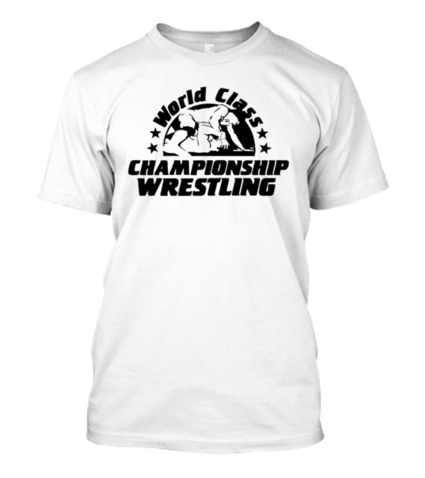 World Class Championship Wrestling Stars Iconic Grappling Scene T-Shirt