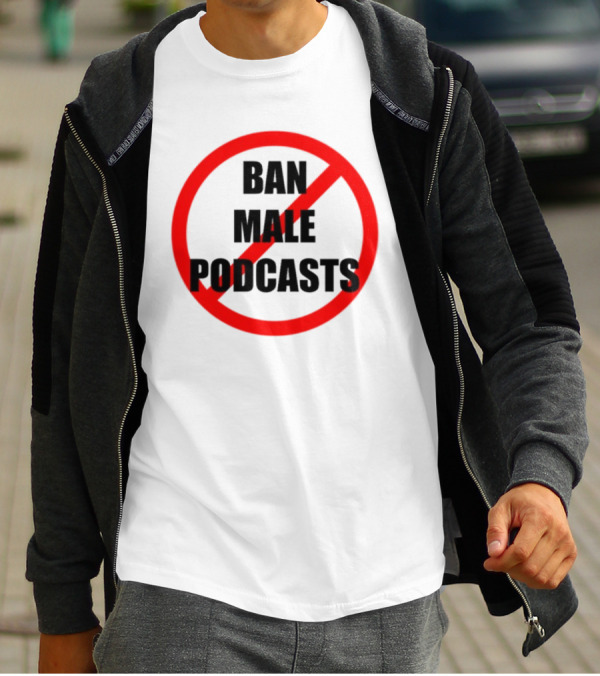 Shopvibe2k Ban Male Podcasts Red Strike Circle T-Shirt