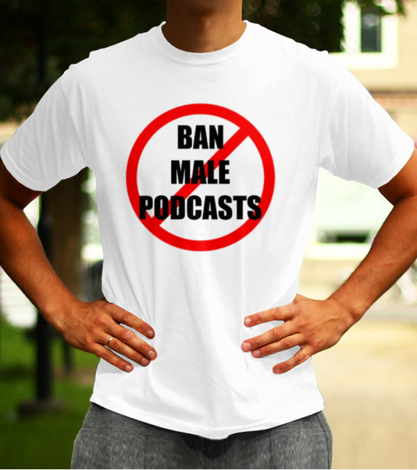 Shopvibe2k Ban Male Podcasts Red Strike Circle T-Shirt