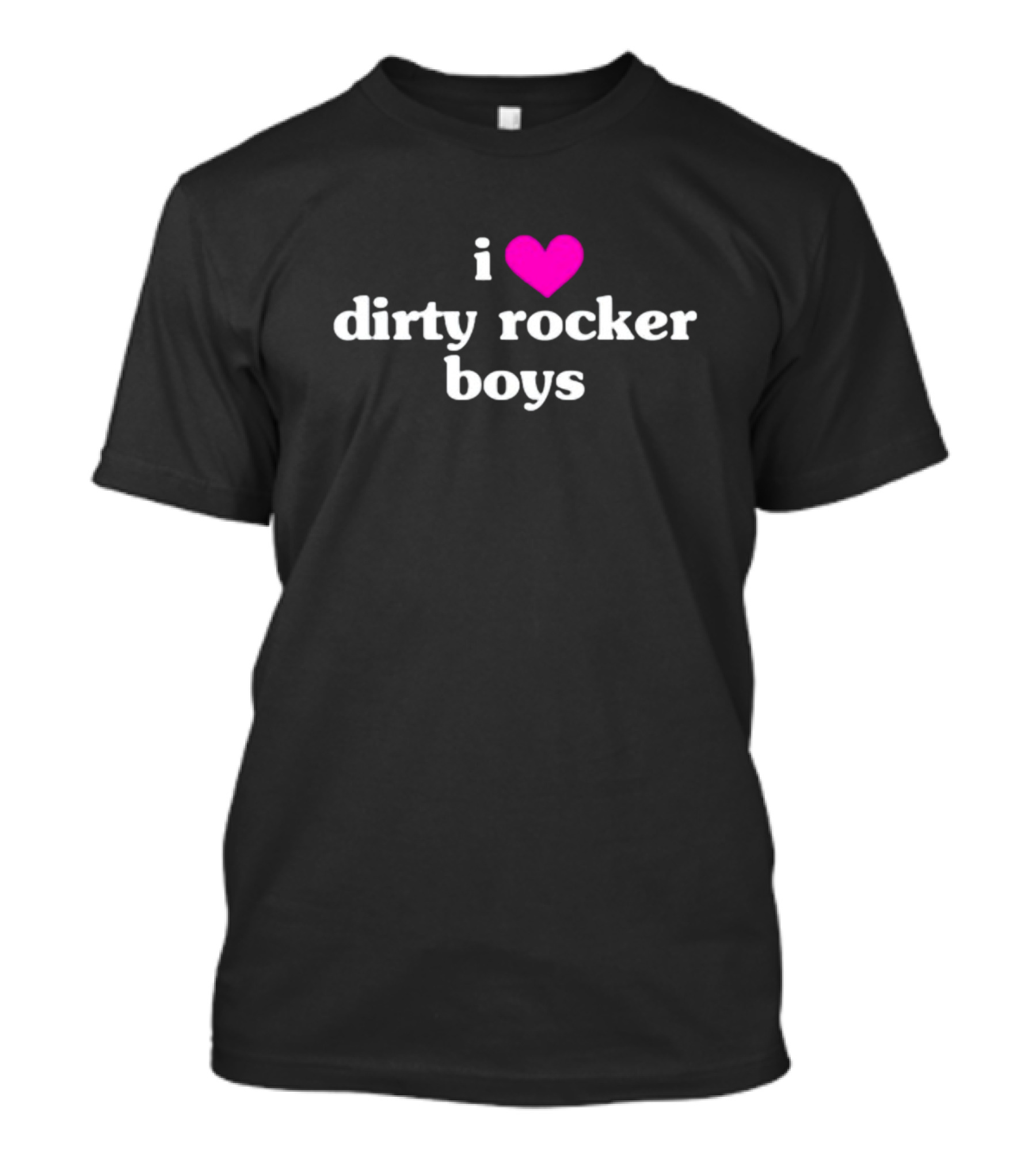 Vibe2k I Love Dirty Rocker Boys Heart T-Shirt