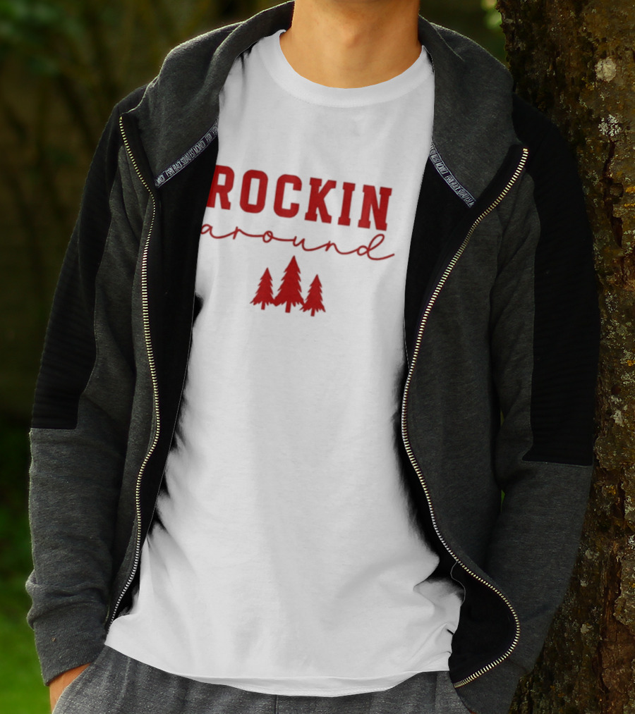 Simply Sage Market Women's Rockin' Around Christmas Trees T-Shirt