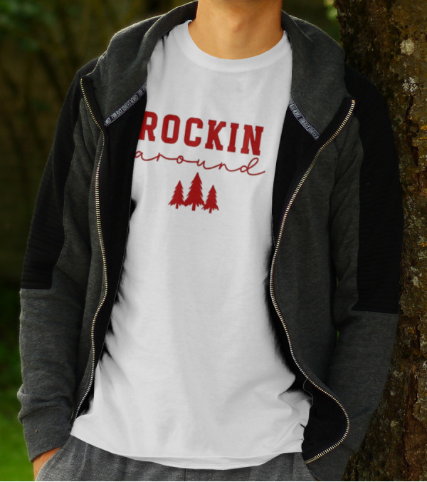 Simply Sage Market Women's Rockin' Around Christmas Trees T-Shirt