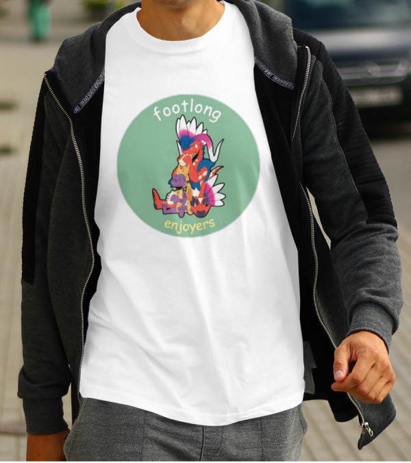 Footlong Enjoyers Fantasy Creatures With Colorful Wings T-Shirt