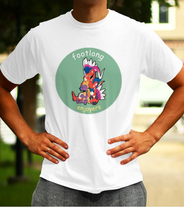 Footlong Enjoyers Fantasy Creatures With Colorful Wings T-Shirt