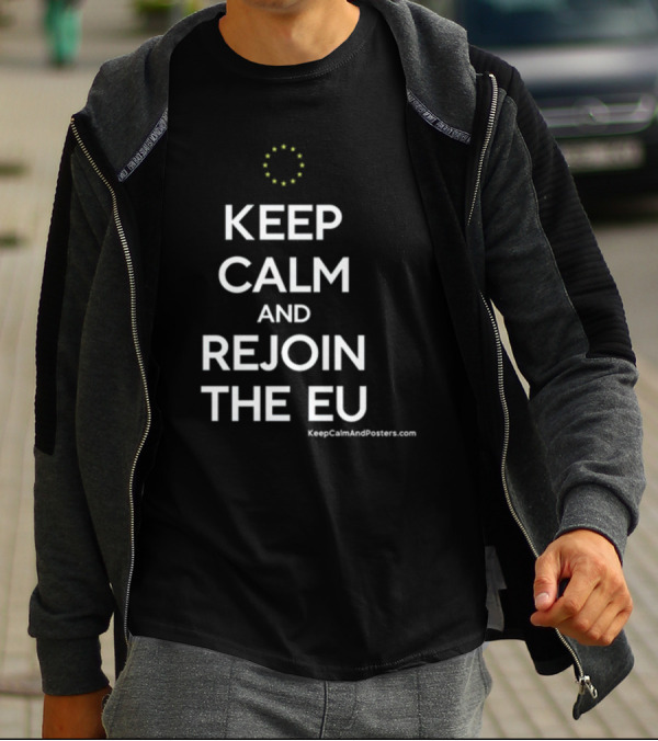 Martin Davies Keep Calm And Rejoin The EU T-Shirt
