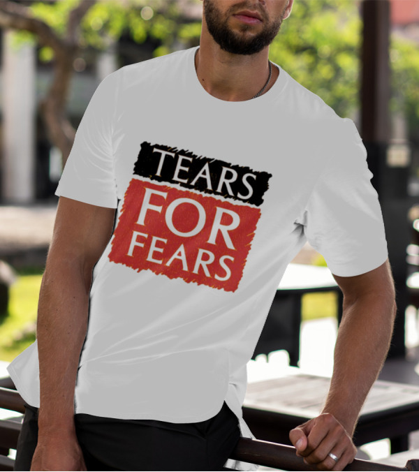 TEARS FOR FEARS Iconic Logo On Black T-Shirt