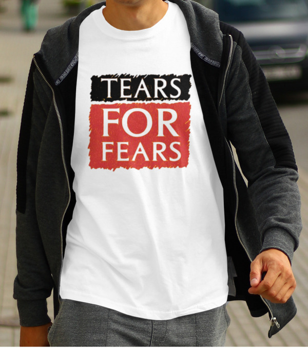 TEARS FOR FEARS Iconic Logo On Black T-Shirt